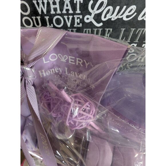 NEW 7 PC Lovery Honey Lavendar Bath Set - Picture 9 of 9